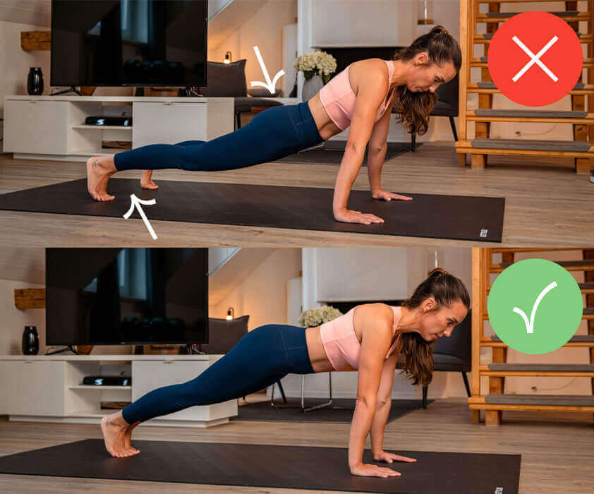 La flexión de brazos -o quizás también conocida como la flexión de brazos- es su método de entrenamiento eficaz para el músculo grande del abdomen, los tríceps y los hombros.